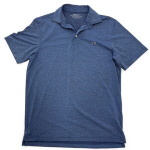 Vineyard Vines Polo Shirt Mens Size Small Classic Navy Stripe On The Go Sankaty